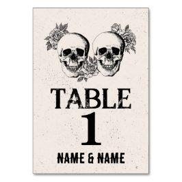 Numeração De Mesa Números de tabela Casamentos Crânios de Casamento