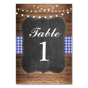 Numeração De Mesa Números de tabela Casando Madeira CHURRASCO Rústic