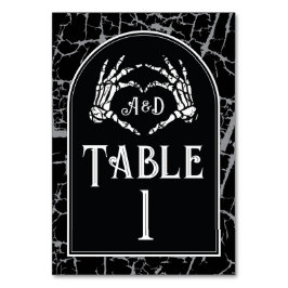 Numeração De Mesa Números de Tabela Casando Mãos do Coração do Esque