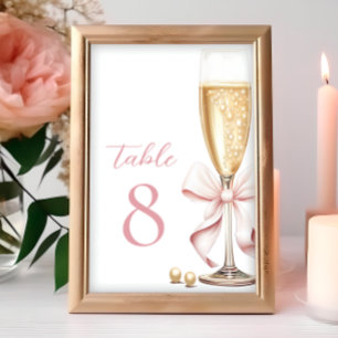 Numeração De Mesa Números de tabela de Arcos rosa e cor-de-rosa