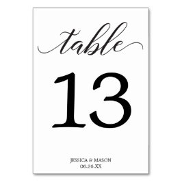 Numeração De Mesa Números de Tabela de Casamento Clássico Duplo Lado