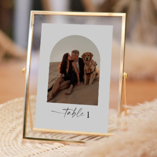 Numeração De Mesa Números de Tabela de Casamento de Fotos em Arch