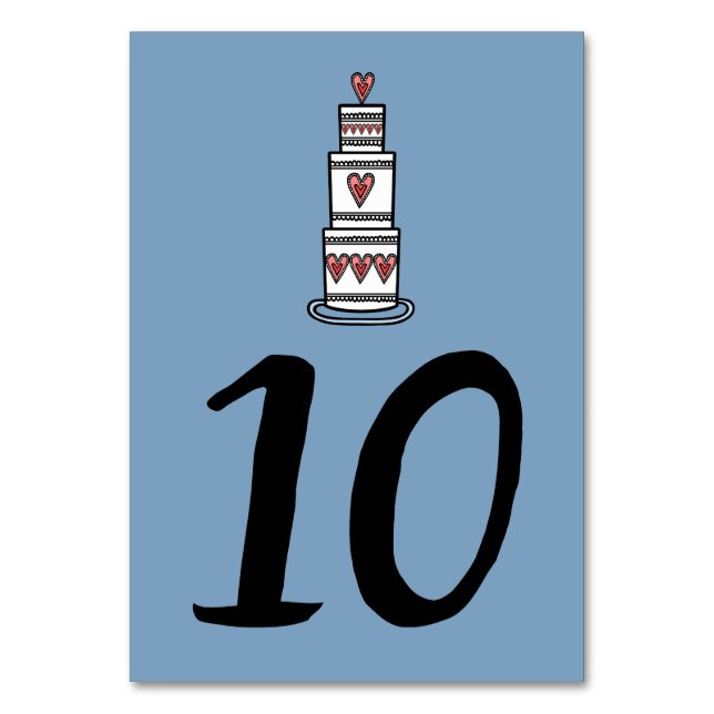 Numeração De Mesa Números de Tabela de Casamento de Ilustração de Bo (Frente)