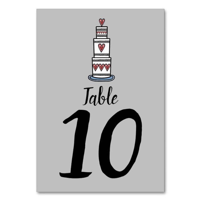 Numeração De Mesa Números de Tabela de Casamento de Ilustração de Bo (Frente)