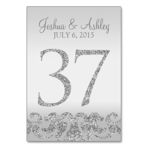 Numeração De Mesa Números De Tabela De Casamento De Olho De Prata-37