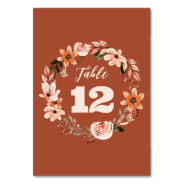 Numeração De Mesa Números de Tabela de Casamento Floral Boho Waterco