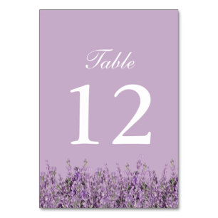 Numeração De Mesa Números de Tabela de Casamento Floral de Lavanda R