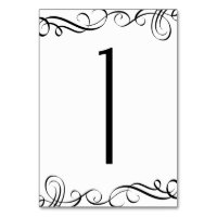 Números de Tabela de Casamento | Industrial Elegan