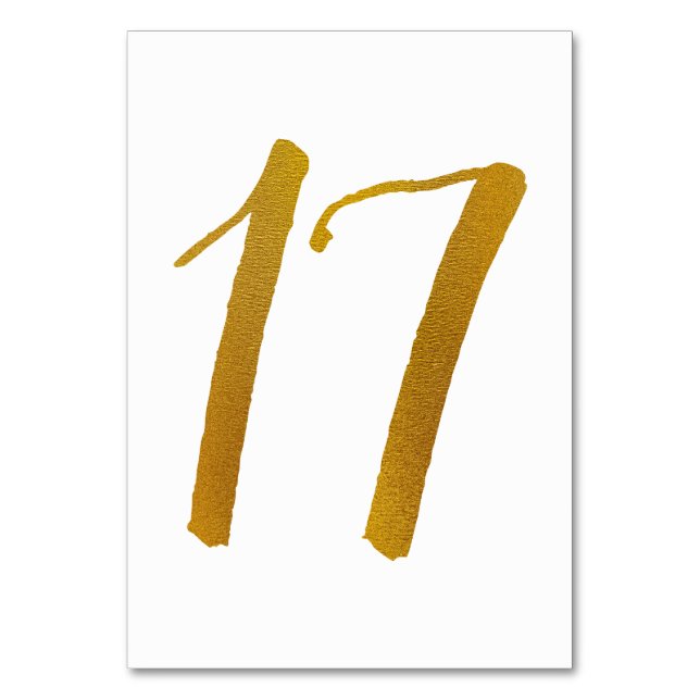 Numeração De Mesa Números de Tabela de Casamento - Script de Pincel  (Frente)