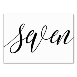 Numeração De Mesa Números de Tabela de Casamento - Tipografia de Lux