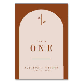 Numeração De Mesa Números de Tabela de Casamentos Laranja Queimada B