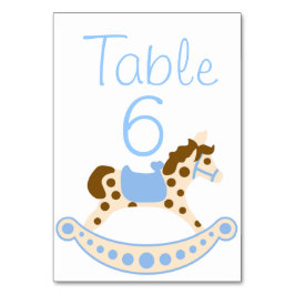 Numeração De Mesa Números de Tabela de Chás de fraldas Blue Rocking 