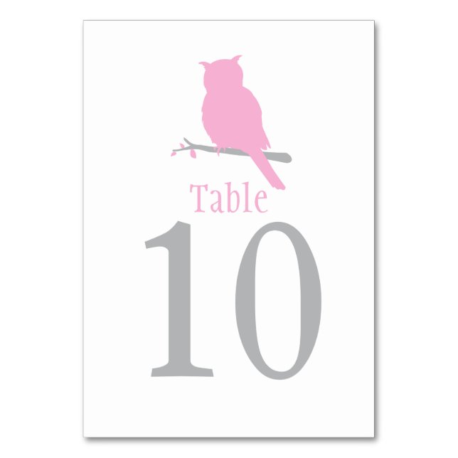 Numeração De Mesa Números de tabela de eventos rosa-do-casamento de  (Verso)