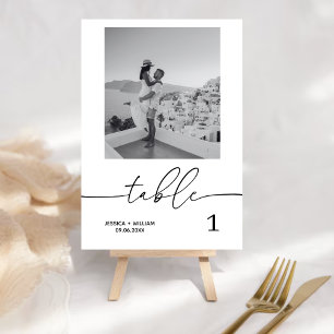 Numeração De Mesa Números de tabela de fotos minimalistas Febre mo
