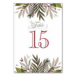 Numeração De Mesa Números de Tabela de Recepções de casamento Botâni