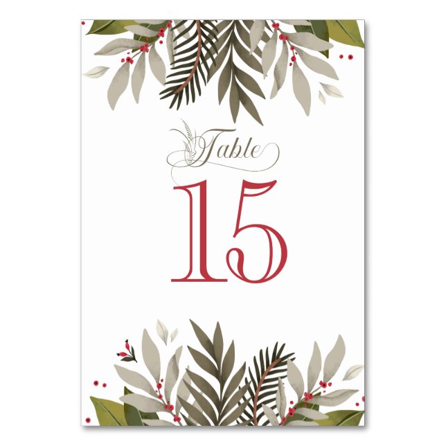 Numeração De Mesa Números de Tabela de Recepções de casamento Botâni (Frente)