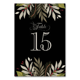 Numeração De Mesa Números de Tabela de Recepções de casamento Botâni