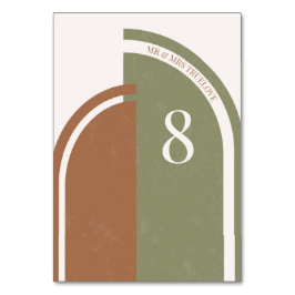 Numeração De Mesa Números de tabela do arco de casamento Boho