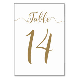 Numeração De Mesa Números de tabela Dourados Mesa 14