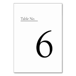 Numeração De Mesa Números de tabela minimalistas + modernos