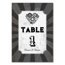 Numeração De Mesa Números de Tabela Núm. Boate Steampunk Boding Cog