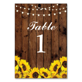 Numeração De Mesa Números de tabela Números de casamentos Girassóis 