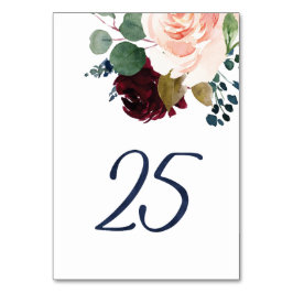 Numeração De Mesa Números de Tabela para Fonte Azul de Cor de Água d