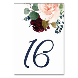 Numeração De Mesa Números de Tabela para Fonte Azul de Cor de Água d