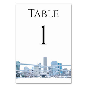 Numeração De Mesa Números de Tabela Skyline Chicago