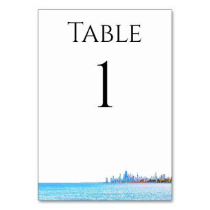 Numeração De Mesa Números de Tabela Skyline Chicago