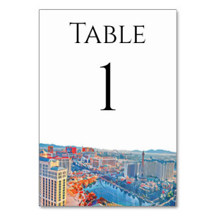 Numeração De Mesa Números de Tabela Skyline em Las Vegas