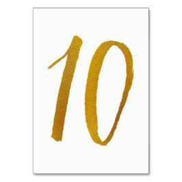 Numeração De Mesa Números de Tabela - Tipografia do Script de Pincel