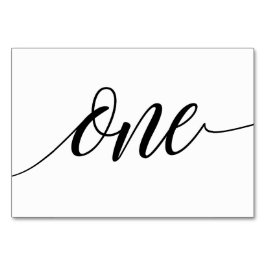 Numeração De Mesa Números de Tabela - Tipografia Luxe (Preta) 1