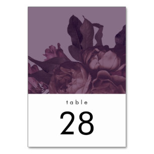 Numeração De Mesa Números de Tabelas de Casamento de Fantasia Roxa