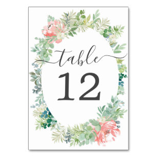 Numeração De Mesa Números de Tabelas de Casamento de Verde Moleza