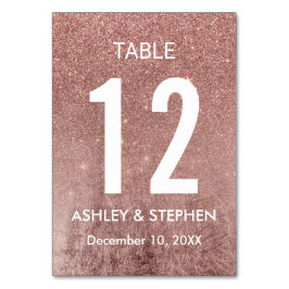 Numeração De Mesa Números de Tabelas de Folhas Glitter Douradas, Gir