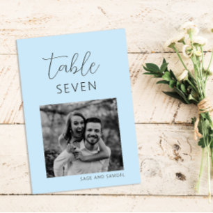 Numeração De Mesa Números de Tabelas Mínimas de Casamento Azul Claro