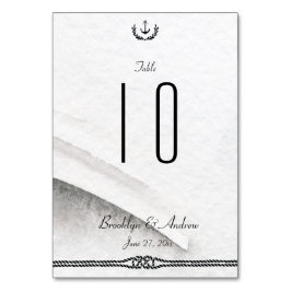 Numeração De Mesa Números Números De Mesa Náutica E Cinza Branca