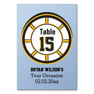 Numeração De Mesa Números personalizados de tabelas tema de hóquei n