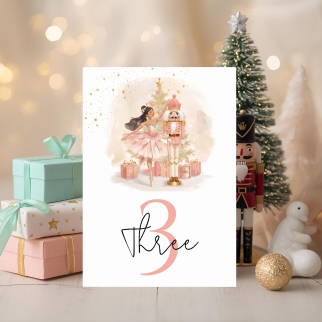 Numeração De Mesa Nutcracker Ballerina Birthday (Criador carregado)
