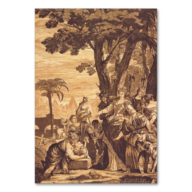 Numeração De Mesa O Achado de Moisés do Livro de Êxodo (Frente)