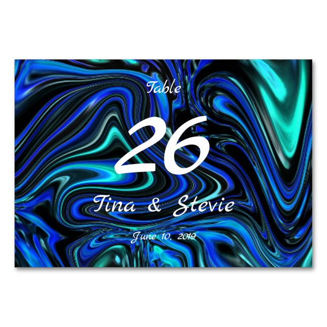 Numeração De Mesa O Amor É Azul (Frente)