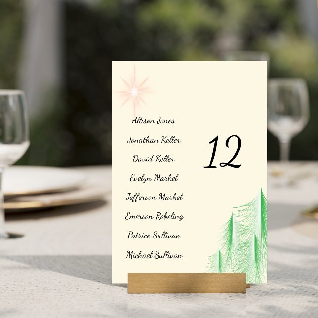 Numeração De Mesa O Amor é Sempre Verde (Criador carregado)