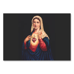 Numeração De Mesa O Imaculado Coração de Maria