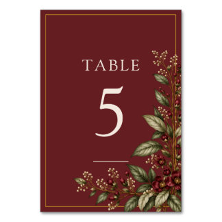 Numeração De Mesa O Jardim de Vinho
