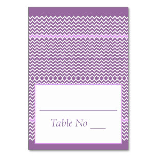 Numeração De Mesa O lugar Tented da dobra de DIY carda o roxo de