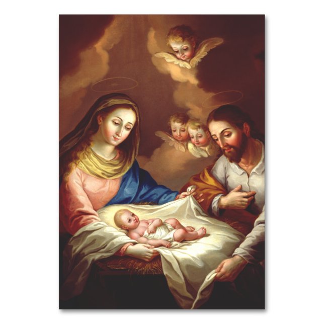 Numeração De Mesa O Nascimento de Jesus Cristo (Frente)