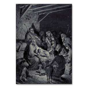 Numeração De Mesa O Nascimento de Jesus por Gustave Doré Tinta Vitor
