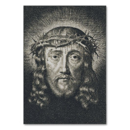 Numeração De Mesa O rosto sagrado cheio de espinhos