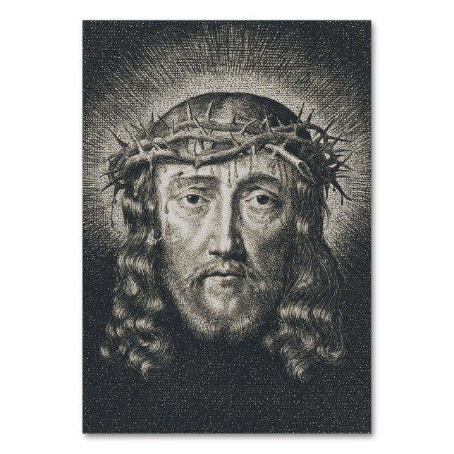 Numeração De Mesa O rosto sagrado cheio de espinhos (Frente)